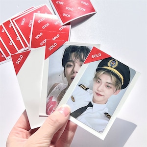 VENDU Stickers d'angle pour pochettes cartes | Fournitures pour cartes à collectionner | Cartes photo Kpop | Fournitures de collecte de cartes photo