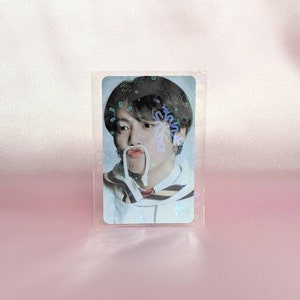 Copo de nieve / Fundas holográficas para tarjetas / Suministros para tarjetas coleccionables / Fundas holográficas para monedas / Colección de tarjetas fotográficas de K-pop