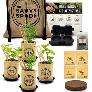 Cocktail Herb Garden Kit – Infuse your cocktails, water and ice tea with fresh herbs from your garden! Non-GMO Heirloom Seeds