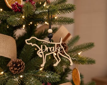 Personalized German Shorthaired Pointer, Labrador & Wirehaired Pointer Ornament