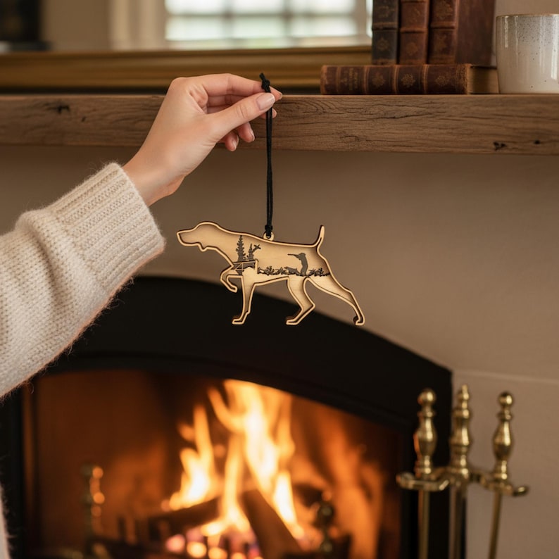 German Shorthair Pointer Ornament: GSP, Labrador, Wirehaired Pointer image 2