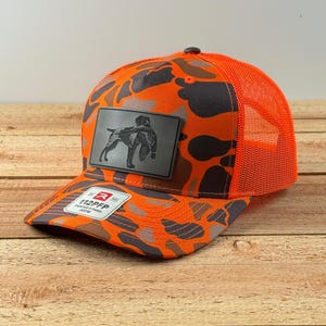 German Shorthaired Pointer Pheasant Hunting Hat: Orange Camo Richardson 112