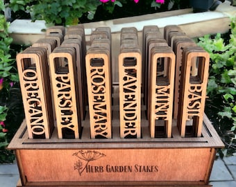 Herb Garden Markers - Eco-friendly Plant Labels for Your Kitchen Garden