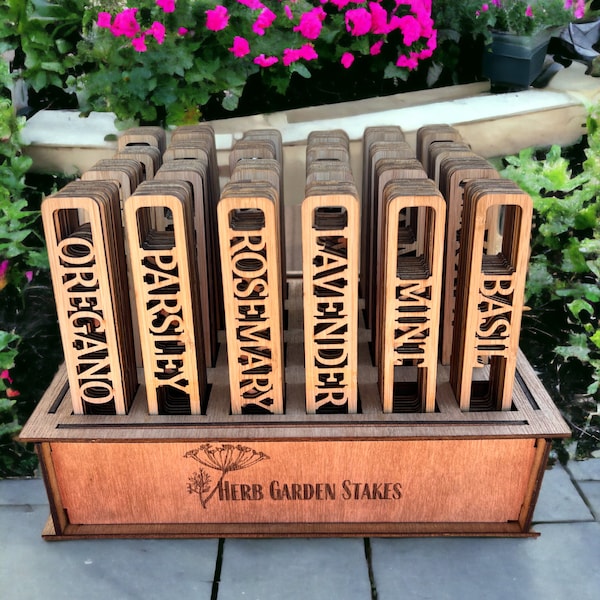 Herb Garden Markers - Eco-friendly Plant Labels for Your Kitchen Garden