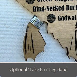Duck Hunting Harvest Log: Personalized Waterfowl Tracker, Custom Duck Hunter Gift Log w/ Take Em Band