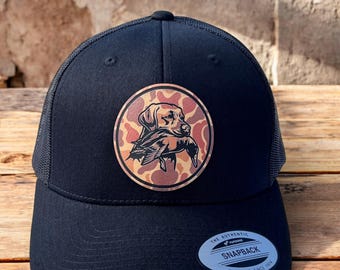 Custom Duck Hunting Labrador Hat: Waterfowl Hunting Gift