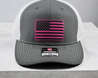 American Flag USA Patch Trucker Hat, Richardson 112