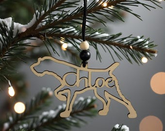 German Wirehaired Pointer Ornament: Personalized Wirehair Pointer Gifts