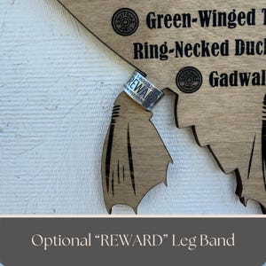 Duck Hunting Harvest Log: Personalized Waterfowl Tracker, Custom Duck Hunter Gift Log w/Reward Band