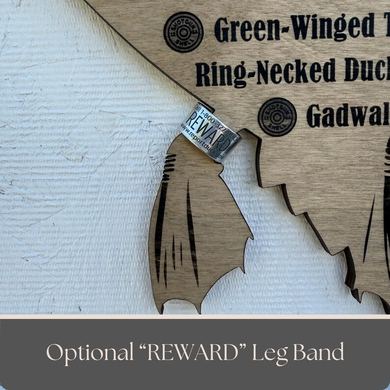 Duck Hunting Harvest Log: Personalized Waterfowl Tracker, Custom Duck Hunter Gift Log w/Reward Band