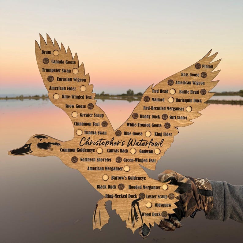 Tracker Waterfowl Rack Duck Hunting Harvest Log: Personalized Waterfowl Tracker, Custom Duck ...