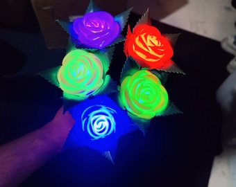 Brand New Light-Up Color Changing LED Roses-Valentine Day- Mother's Day- Wedding-Gifts--FREE SHIPPING!