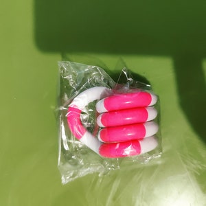 Pink and White Spiral Fidget Toy