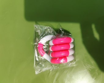 Pink and White Spiral Fidget Toy
