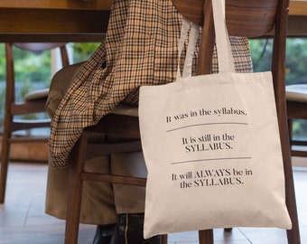 Funny Professor Gift, Tote For Professor, Nursing Professor Gift, Best Professor, Gift for Professor, Professor Canvas Tote, Nurse Professor