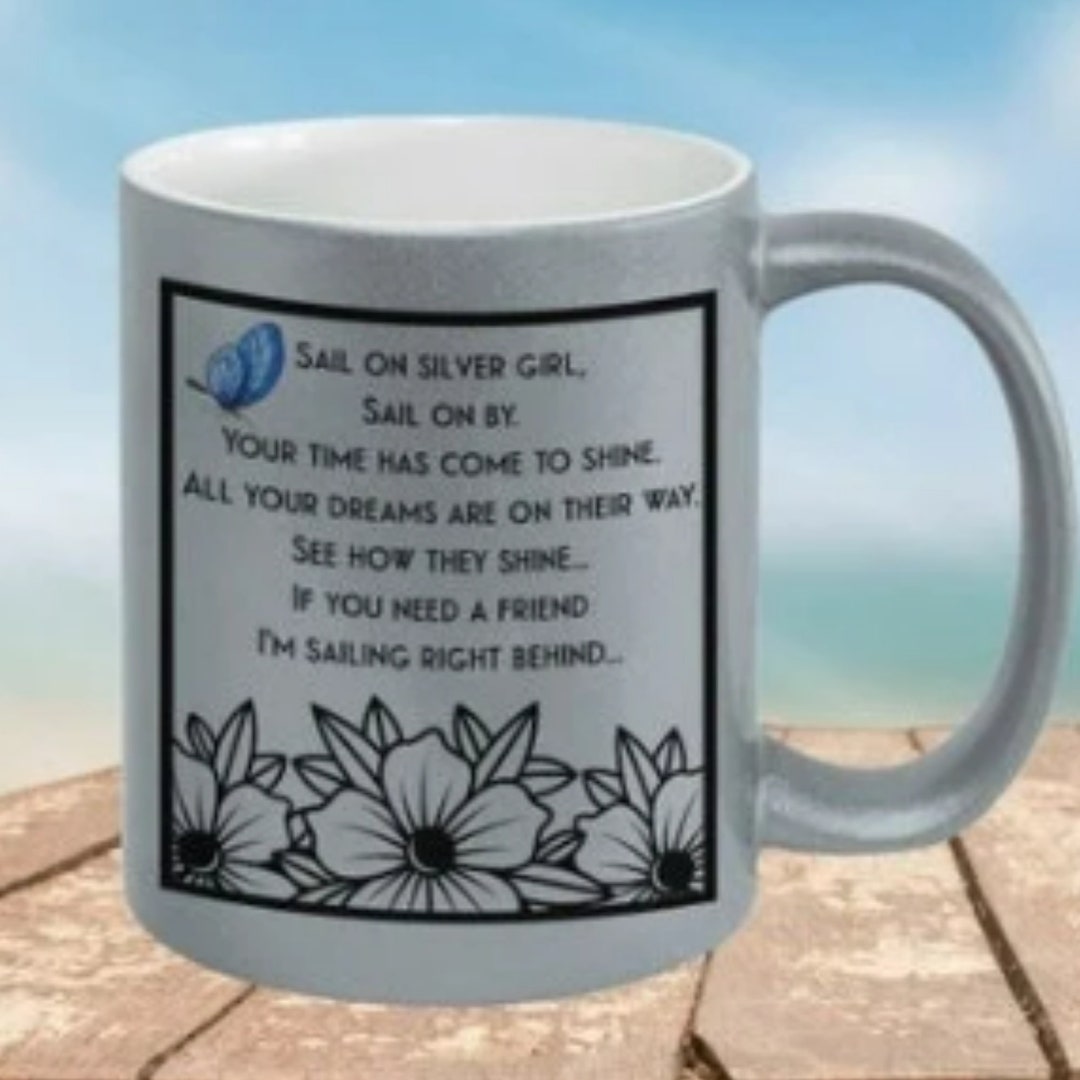 Sail on Silver Girl Simon and Garfunkle Song Lyrics Coffee - Etsy