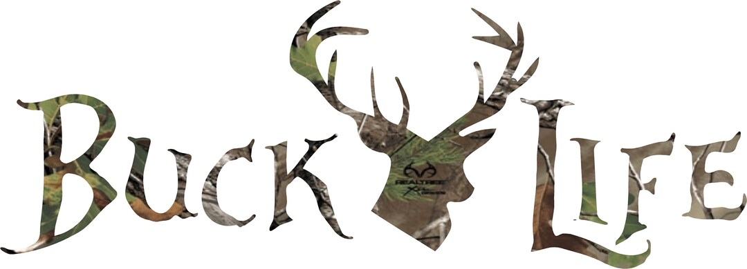 Buck Life Camo Sticker - Etsy UK