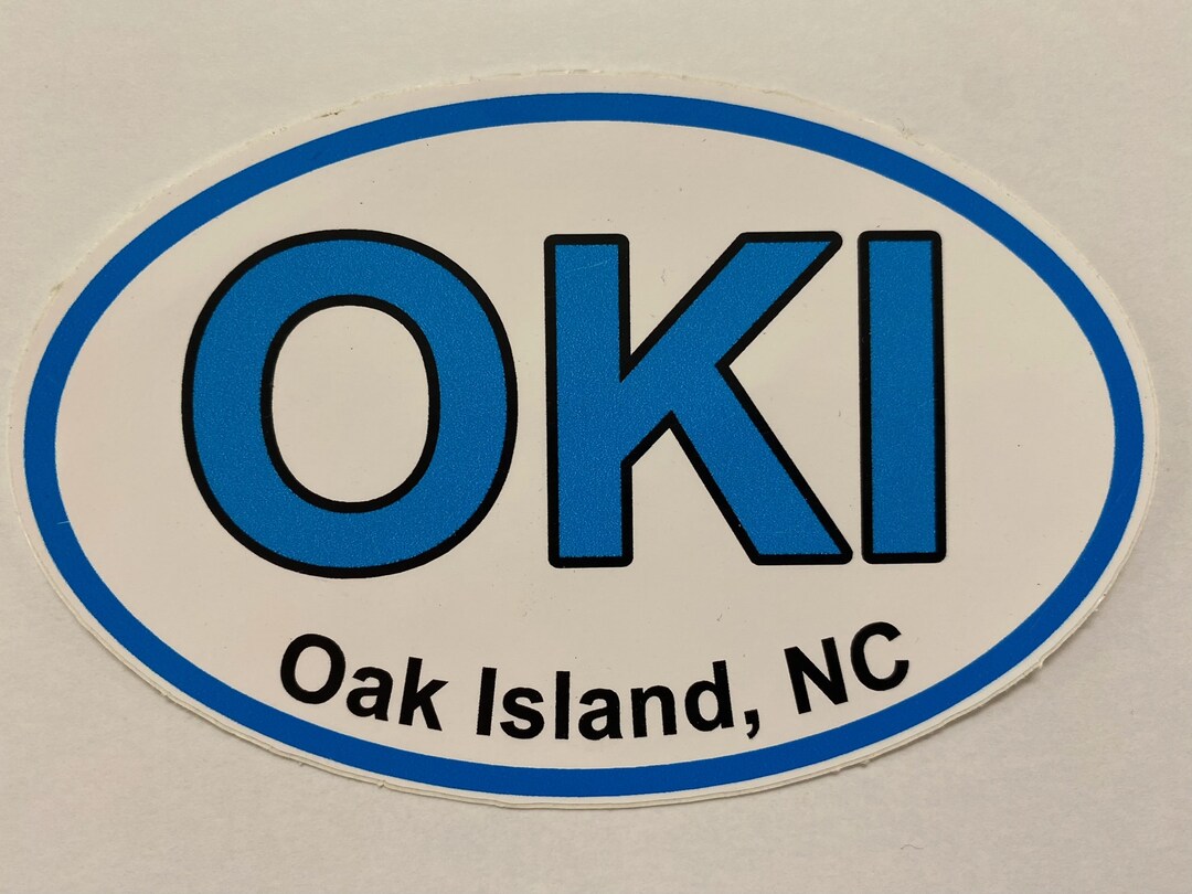 Oak Island NC Decal Etsy