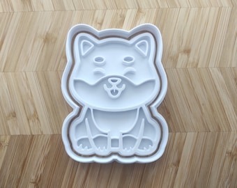 Dog Shiba Inu Embosser & Cookie Cutter Set