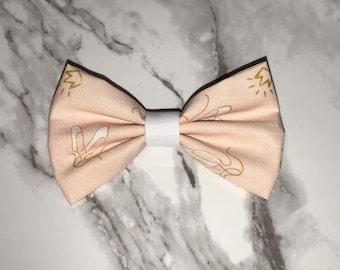 Ballet Hair Bow on Alligator Clip, Plastic Snap Clip, Headband Bow, Pin Brooch, Pink Ballerina Slippers Bow, Dancer Hair Bow, Pink Pet Bows