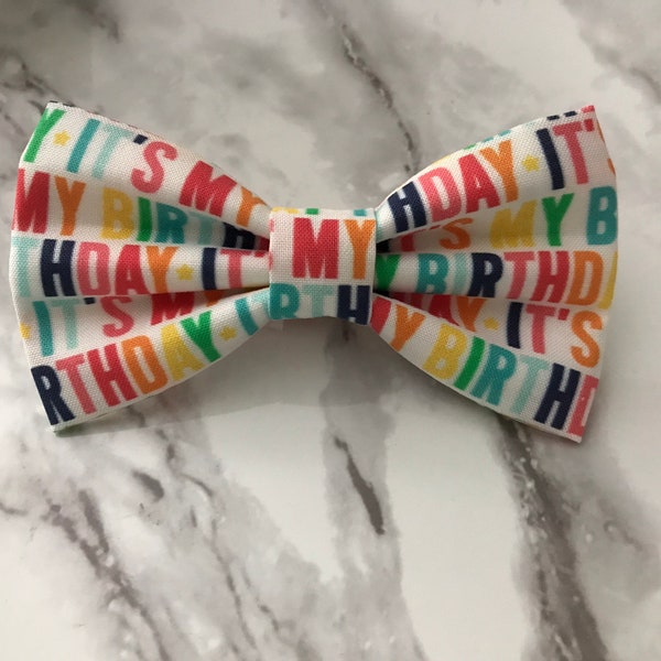 It’s My Birthday Bow Tie, Pin, Adjustable or Clip On Bow Ties, Party Decorations, People & Pets Birthday Celebration