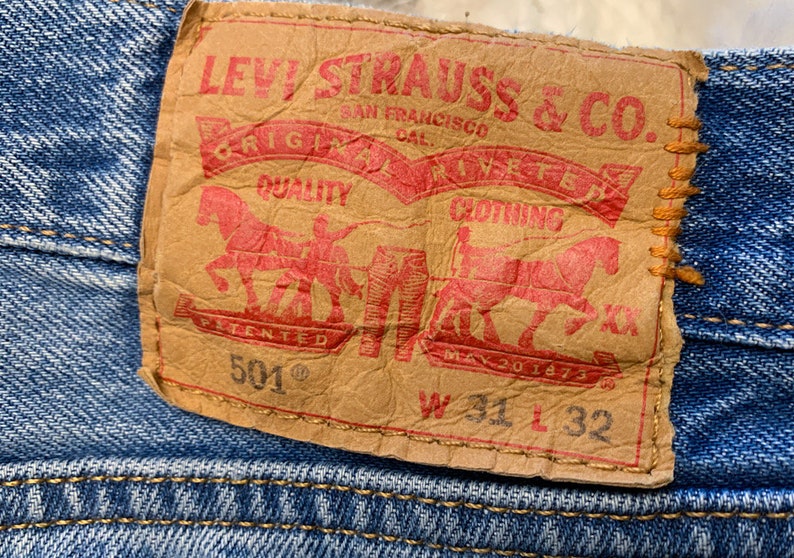 Vintage Levi's 501 Upcycled Sashiko/boro Jeans Sz 31 - Etsy