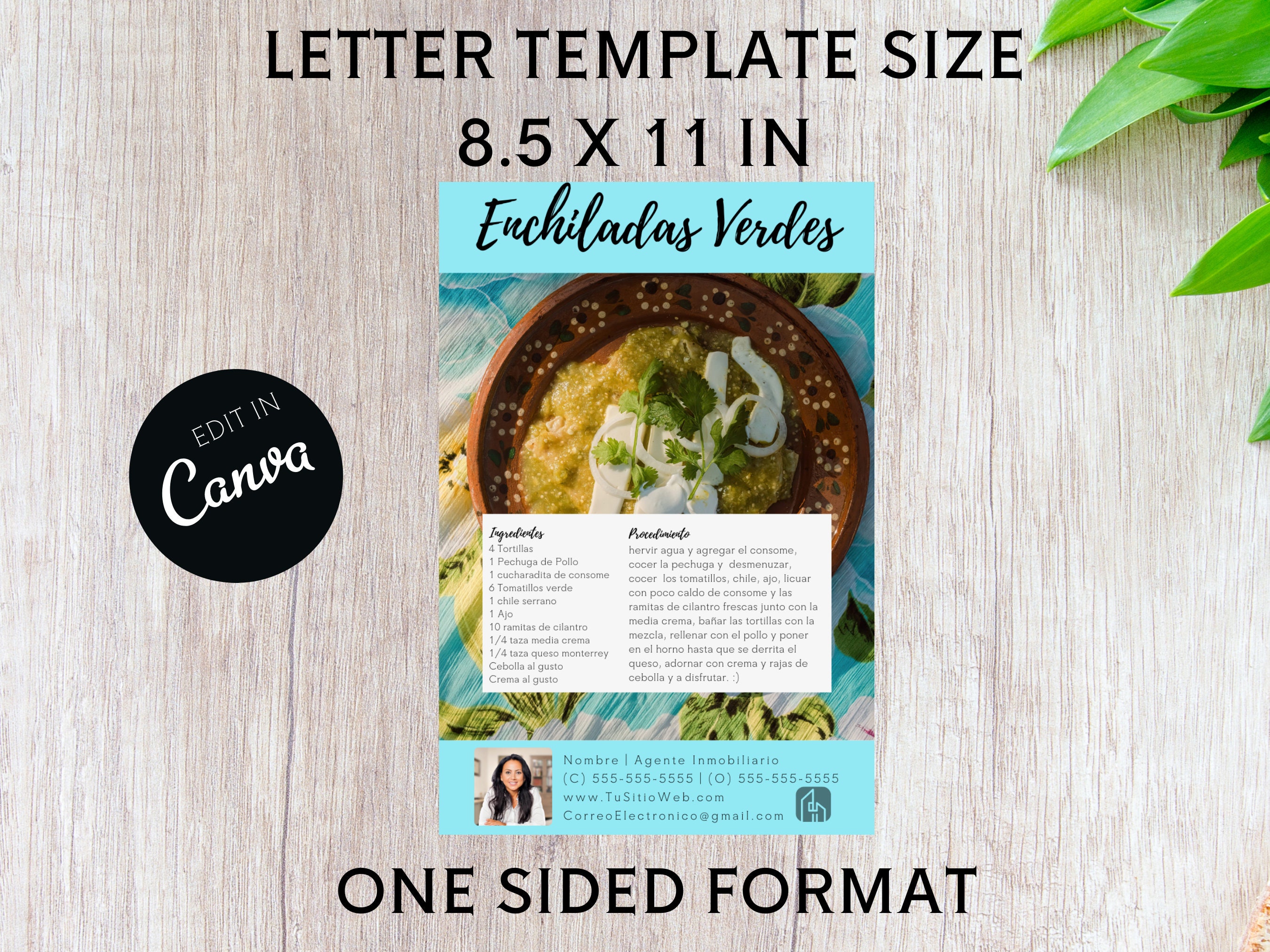 Spanish Real Estate Postcards Realtor Recipe Card Realtor Etsy