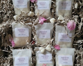 Hand Poured Soy Wax Melts: 8 Heart-Shaped Vegan Melts