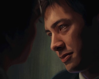 Heated Rivalry Shane Hollander Portrait Print | Ilya x Shane Inspired Illustration