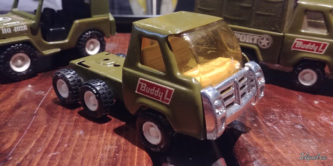 Vintage buddy L Military Metal Toys 70s Etsy