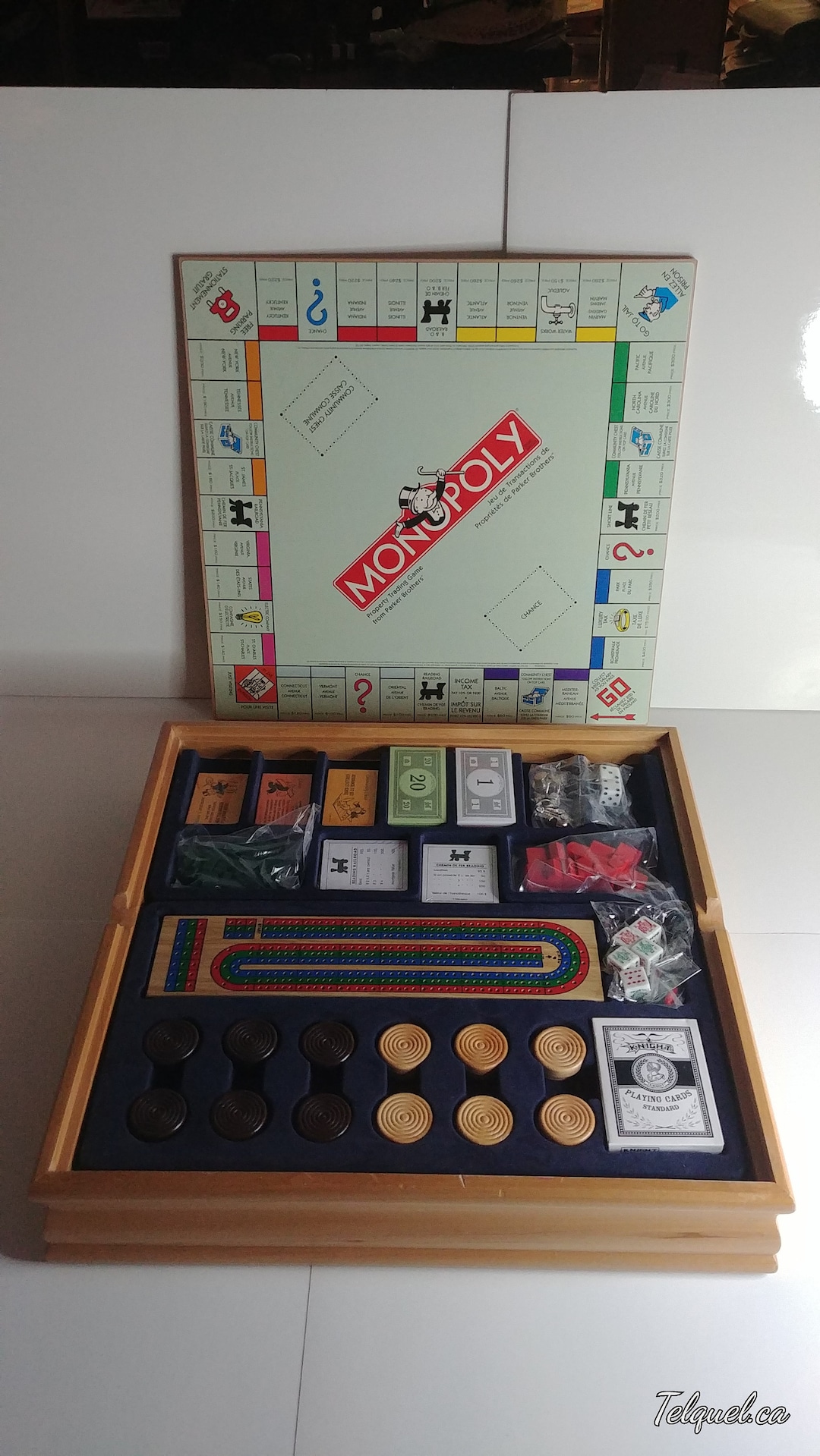 Vintage Deluxe Solid Wood Game Set Etsy