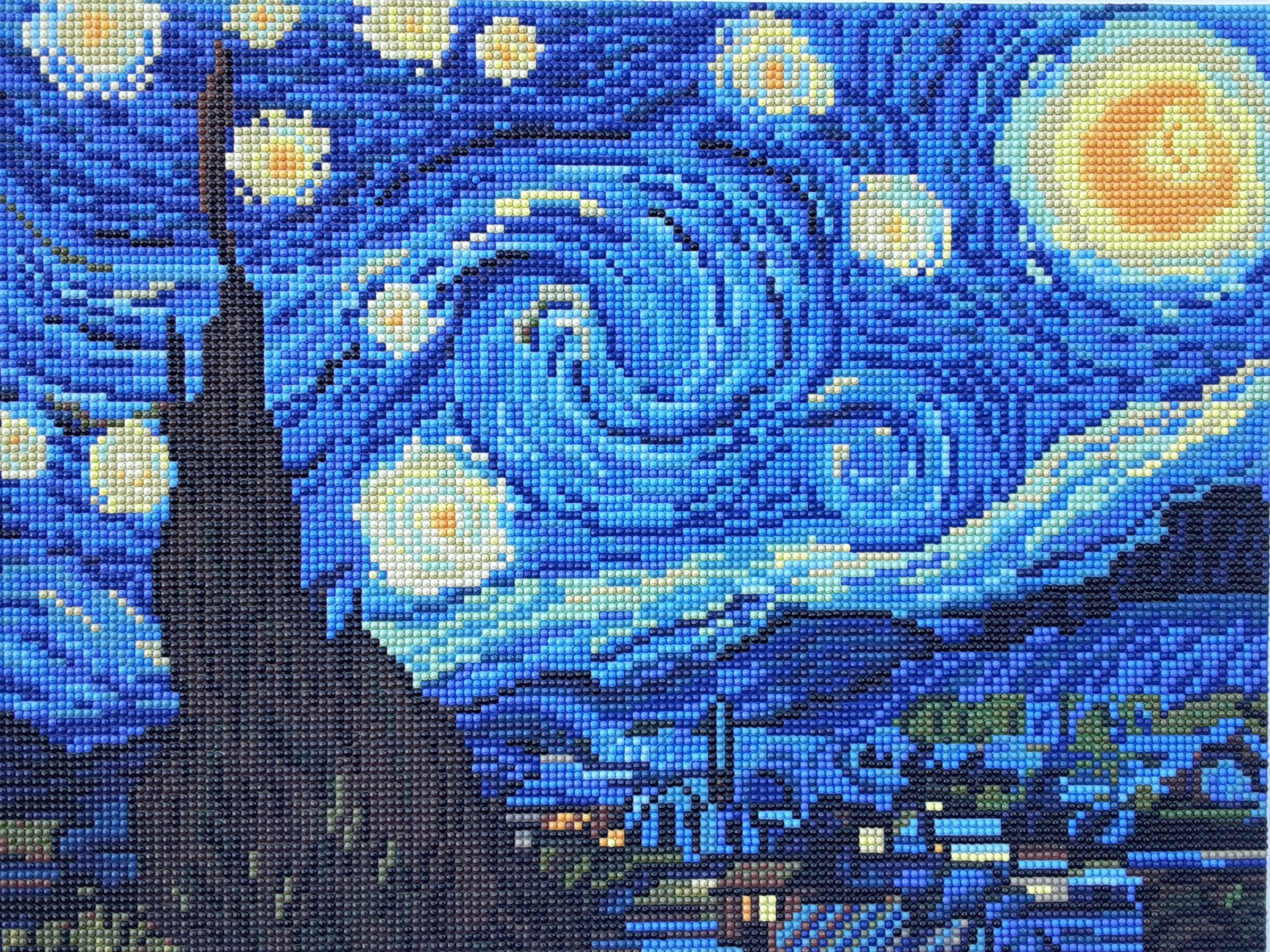 VAN GOGH Starry Night finished diamond painting | Etsy