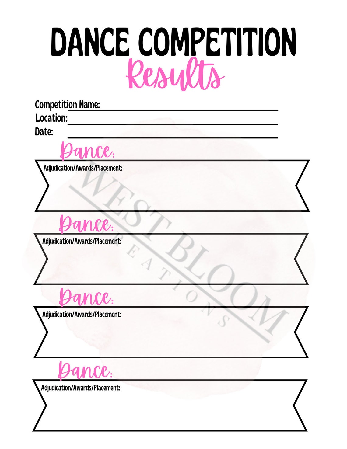 Dance Prep Bundle : Dance Checklist Instant Download PDF - Etsy