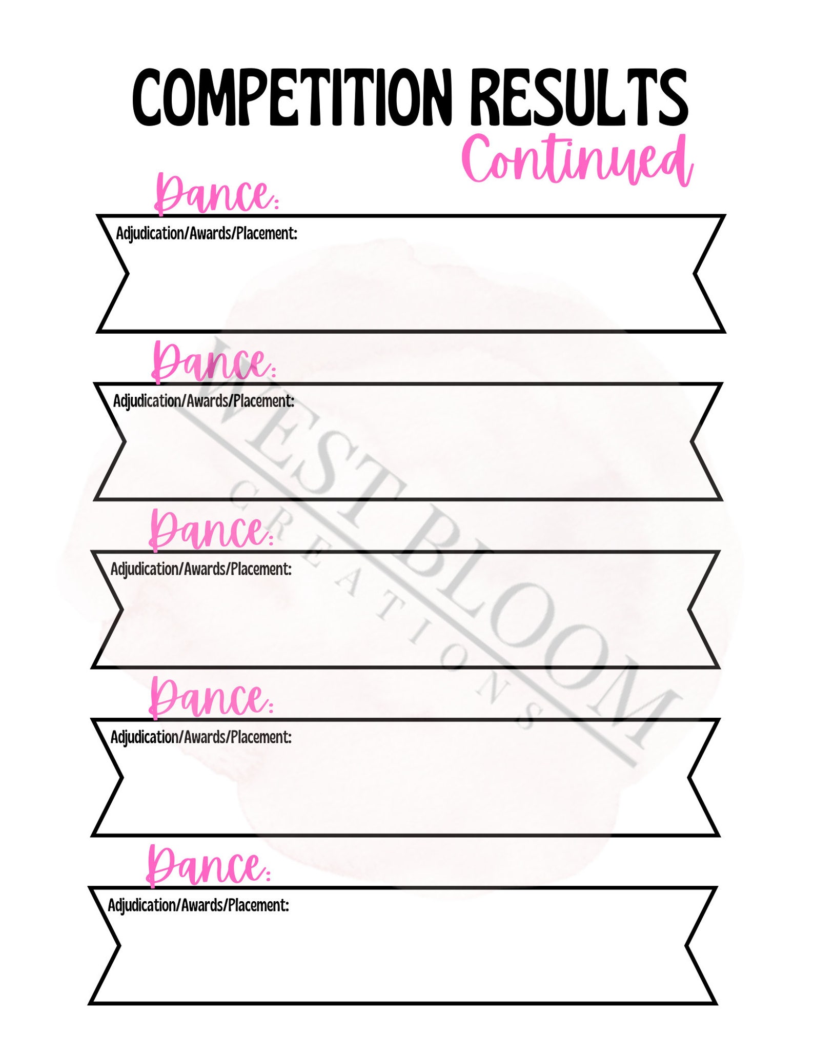 Dance Prep Bundle : Dance Checklist Instant Download PDF - Etsy