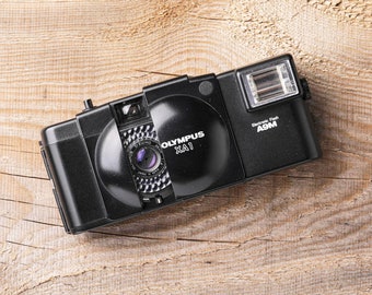Olympus XA1 (with A9M Flash Light) - 35mm Point and Shoot Film Camera (Fully Tested & 100% Work)