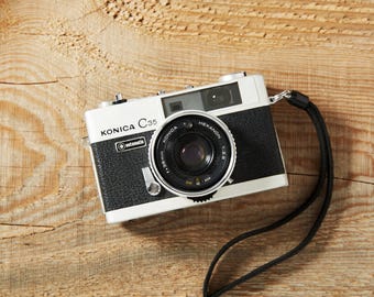 Konica C35 Automatic (Silver) - Rangefinder 35mm film Camera (Fully Tested and 100% Work) R13