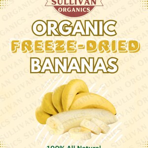 Organic Freeze-Dried Bananas