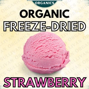 Organic Freeze-Dried Strawberry Ice Cream