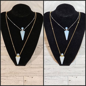 Crystal Cremation Urn Necklace, Labradorite, Memorial Keepsake, Ashes Urn, Cremation Jewelry, Opalite, Green Aventurine, Obsidian, Amethyst