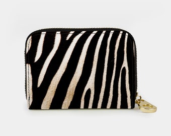zebra print purses and wallets