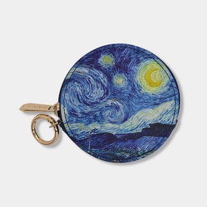 Chloé Round-mini Leather Coin Purse in Blue