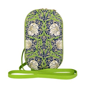 William Morris Pimpernel Crossbody Bag: Botanical Vegan Leather Phone Bag