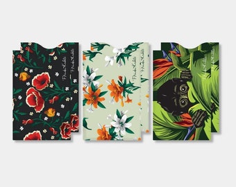 Ocean Coral Reef Angel Fish Garden Diving Credit Card RFID Blocker Holder Protector Wallet Purse Sleeves Set of 4 Ocean Coral Reef Angel Fish Garden Diving Credit Card RFID Blocker Holder Protector Wallet Purse Sleeves Set of 4