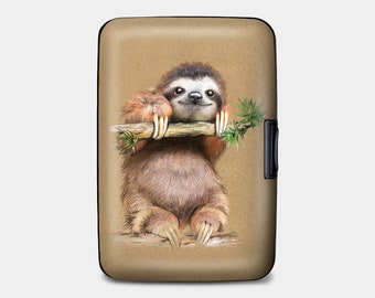 Sloth Armored Wallet: RFID Protection, Aluminum Card Holder