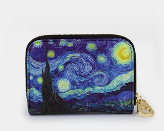 Coin Purse Starry Night Wallet Buckle Clutch Handbag For Women Girls Gift 