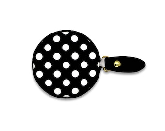 Polka Dot Retractable Tape Measure, 60 Inch Vegan Leather Measuring Tape