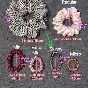 100% premium silk scrunchies skinny size bridesmaid birthday teacher gifts party favors zdjęcie 2