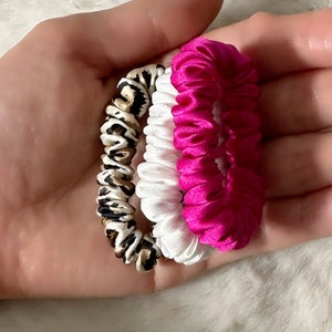 100% premium silk scrunchies micro bridesmaid birthday teacher gifts party favors image 4