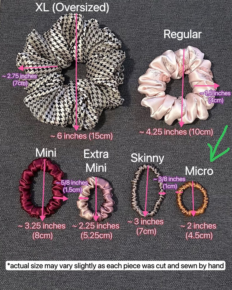 100% premium silk scrunchies micro bridesmaid birthday teacher gifts party favors image 2