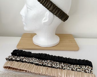 100% pure mulberry silk stretchable headband (width: 1 inch)